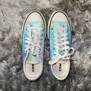 WOMENS PLATFORM SEQUIN CONVERSE